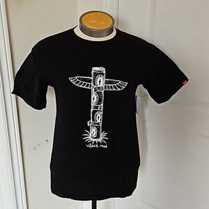 Vans Men's Classic M Wizard Totem Cotton T-shirt Black Small